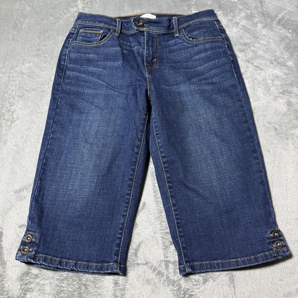 Levi's Denim - VTG Y2K Levi's 515 Skimmer Dark Wash Capri Jeans Womens 6 Retro Indie
